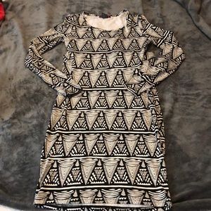 Open back long sleeve dress